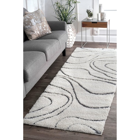 Nuloom Carolyn Modern Shag Area Rug 2ft 8in x 8ft OZSG08B-2808